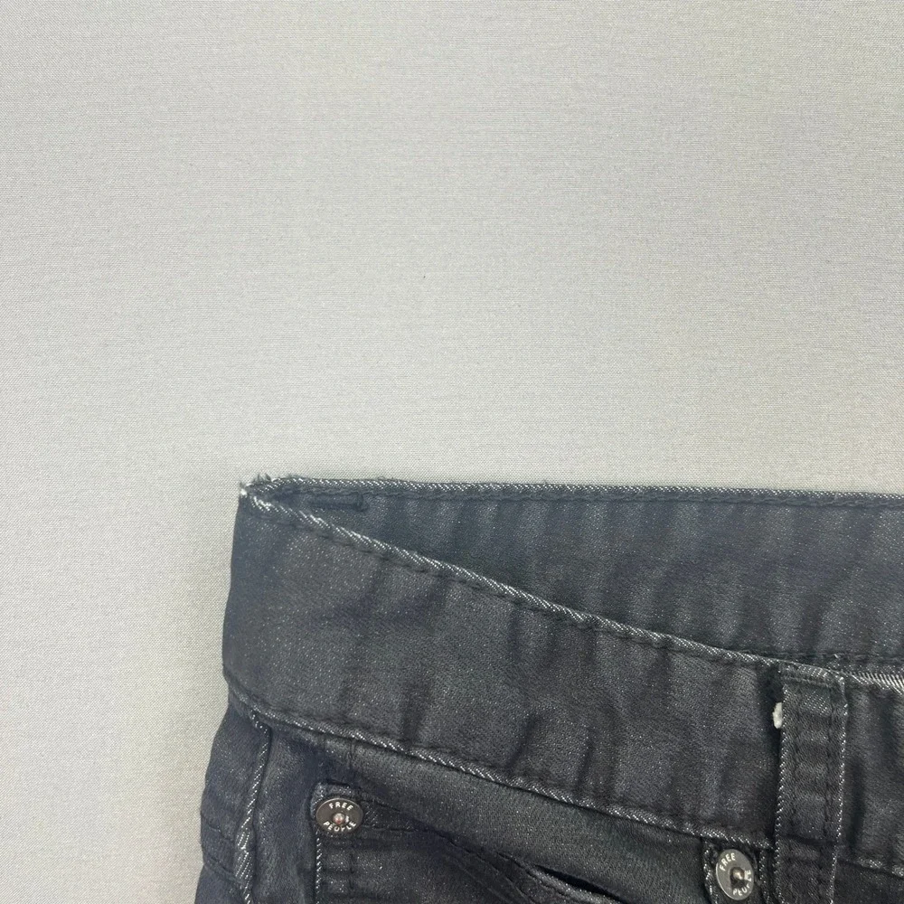 Free People Distressed Knee Skinny Jeans Dark Wash‎ Denim Sz 27 Fits 29